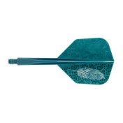 Plumas Condor Axe Doodle Feather Verde Azul Shape S 21.5m 3 Uds.  - 3