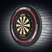 Dartboard Surrounds Advance Negro Rojo  - 7