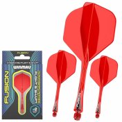 Plumas Winmau Darts Fusion Roja Short 22-64mm N2 - 2