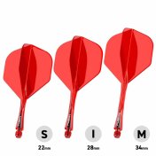 Plumas Winmau Darts Fusion Roja Short 22-64mm N2 - 3