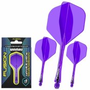 Plumas Winmau Darts Fusion Morado Short 22-64mm N2 - 2