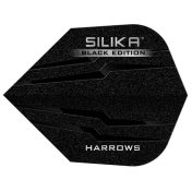 Plumas Harrows Darts Flights No6 Silika Black   - 2