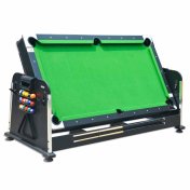 Multijuego giratorio 4 en 1 Verde- (Billar, Air Hockey - Ping-Pong, Mesa comedor) - 2