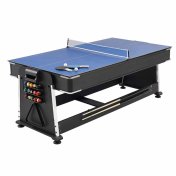 Multijuego giratorio 4 en 1 Verde- (Billar, Air Hockey - Ping-Pong, Mesa comedor) - 5