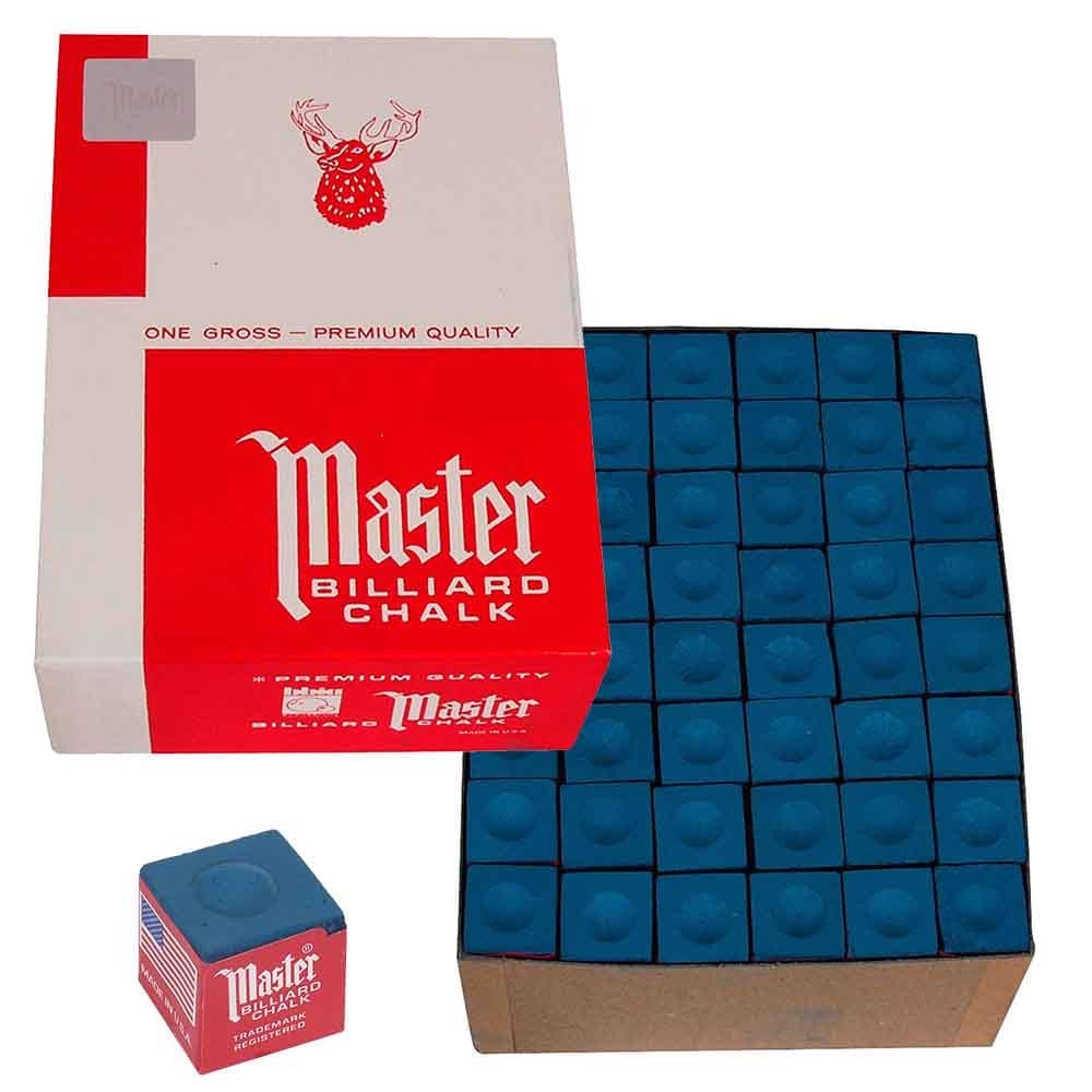 Tiza Para Billar Master Caja X 12 Billard Chalk - Azul